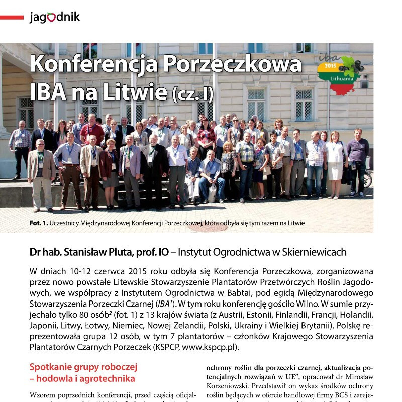 Konferencja Porzeczkowa IBA na Litwie (cz. I)